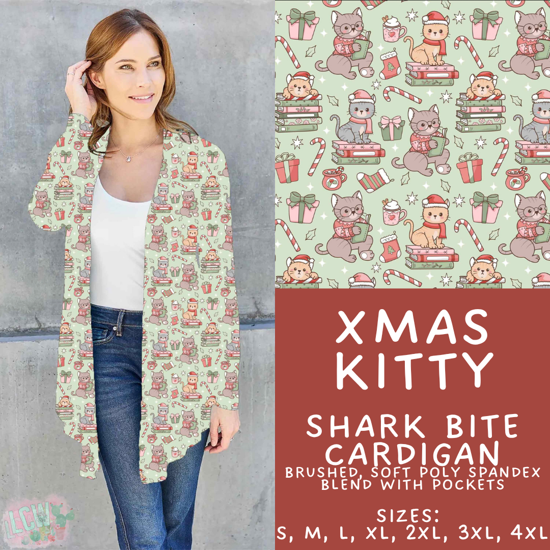Batch #600 - Jingle all the Way 2 - Closes 10/19 - ETA early/mid Dec - Xmas Kitty Cardigan
