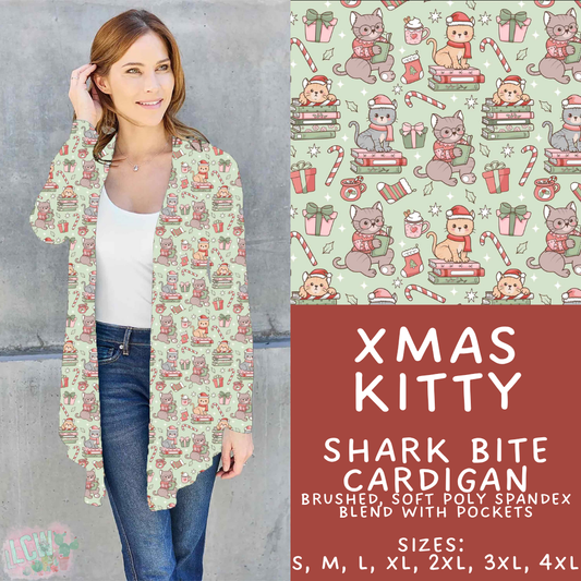 Batch #600 - Jingle all the Way 2 - Closes 10/19 - ETA early/mid Dec - Xmas Kitty Cardigan