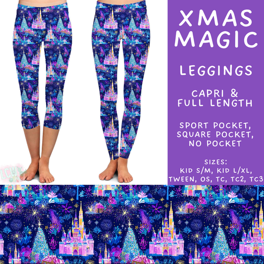 Batch #598 - Magical Character Christmas 2 - Closes 10/14 - ETA early Dec - Xmas Magic Full and Capri Length Leggings