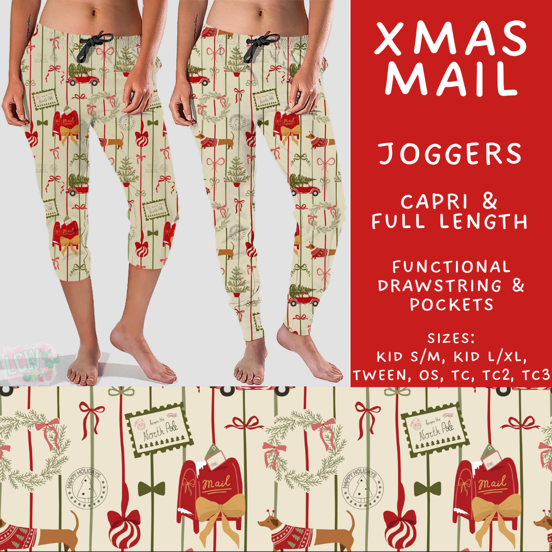 Batch #595 - Christmas Spirit 2 - Closes 10/7 - ETA early Dec - Xmas Mail Full and Capri Length Joggers