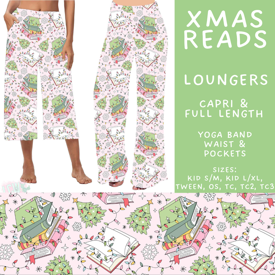 Batch #565 - Christmas in July 2 - Closes 8/5 - ETA early October - Xmas Reads Capri and Full Length Loungers