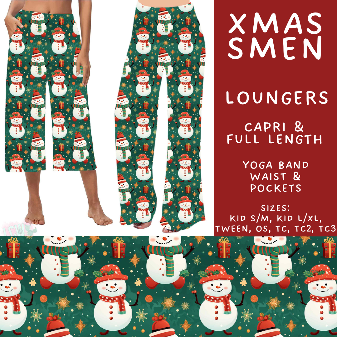 Batch #574 - HalloThanksMas - Closes 8/24 - ETA mid/late October - Xmas SMen Capri and Full Length Loungers