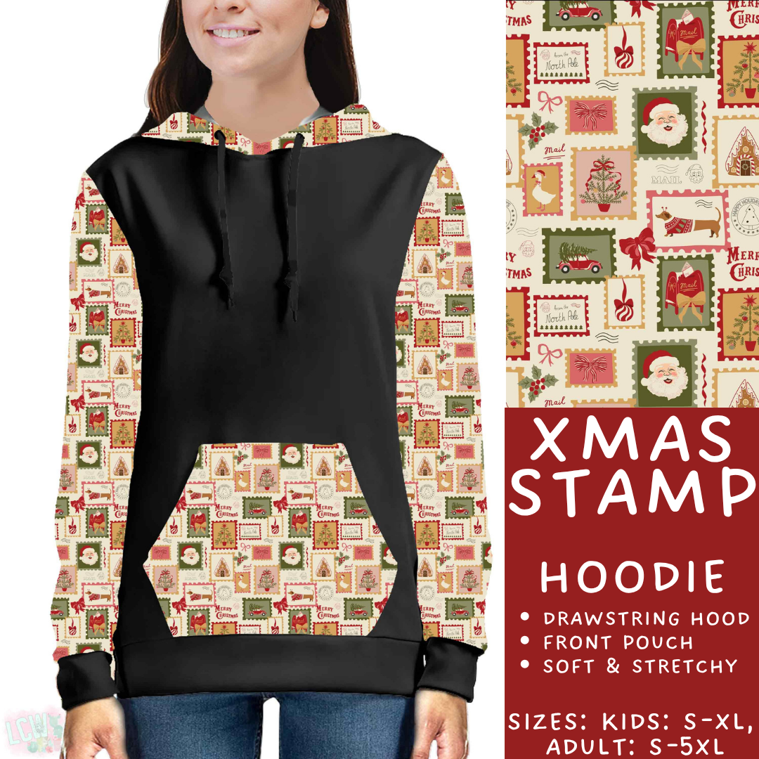 Batch #574 - HalloThanksMas - Closes 8/24 - ETA mid/late October - Xmas Stamp Hoodie