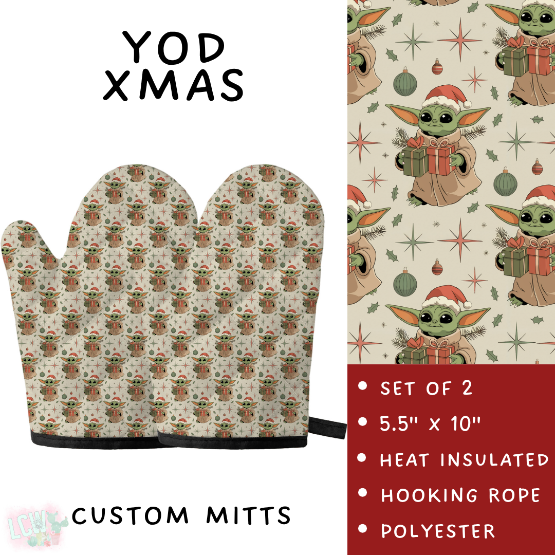 Batch #591 - Baking Spirits Bright 3 - Closes 9/28 - ETA mid/late Nov - Yod Xmas Oven Mitts