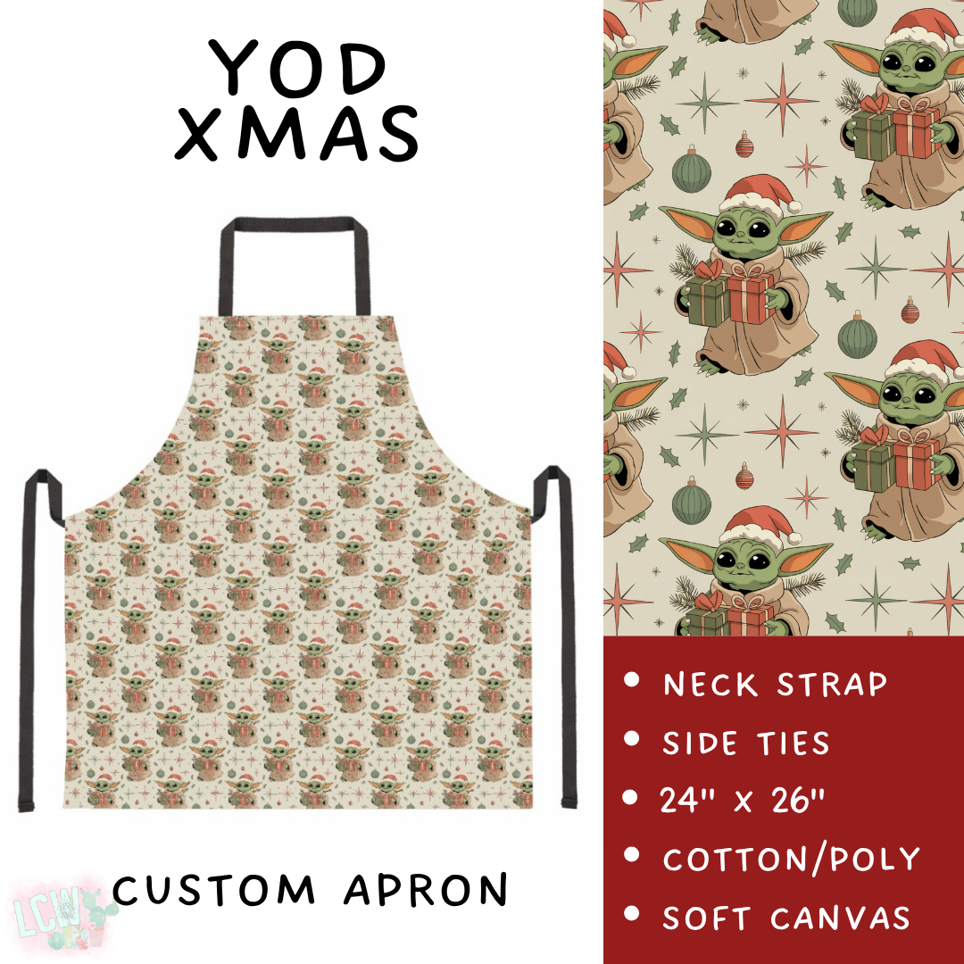 Batch #591 - Baking Spirits Bright 3 - Closes 9/28 - ETA mid/late Nov - Yod Xmas Apron