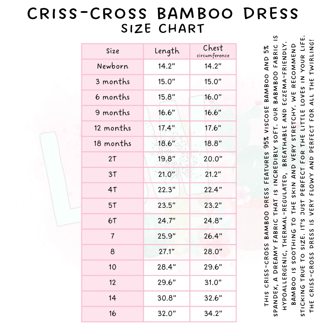 Ready to Ship - WC Leop Criss-Cross Bamboo Dress - 5T