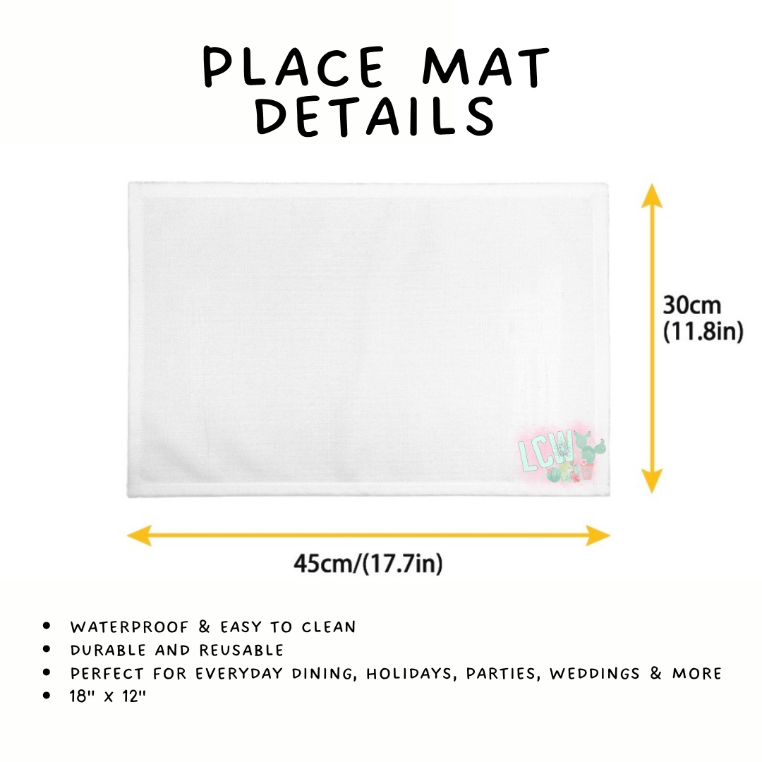 Batch #602 - Table Runners & Placemats - Closes 10/23 - ETA mid Dec - Cheer NYE Placemat