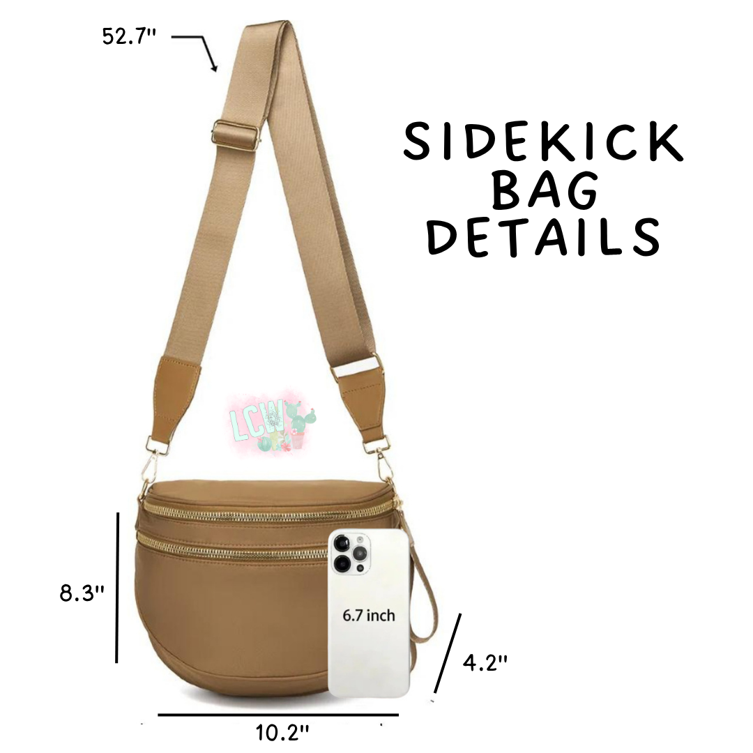 Batch #577 - Sidekick Bag - Closes 8/28 - ETA early/mid October - Gray Wht Check Sidekick Bag