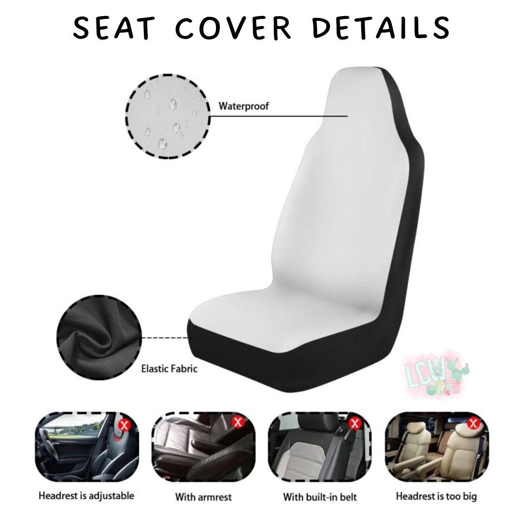Batch #554 - Car Accessories 3 - Closes 7/10 - ETA early/mid Sept - Floral Skull Vehicle Seat Covers