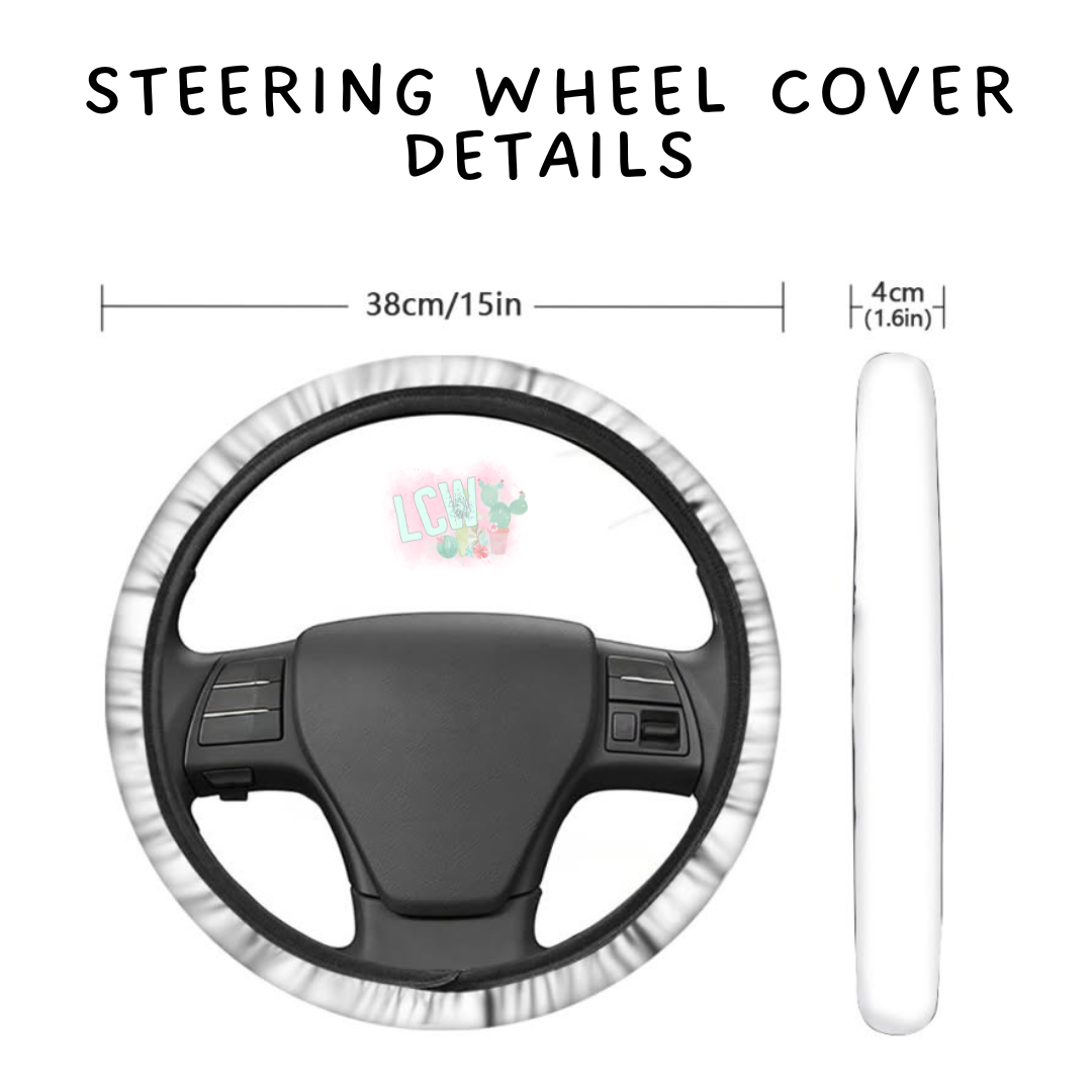 Batch #554 - Car Accessories 3 - Closes 7/10 - ETA early/mid Sept - Sunny Flowers Steering Wheel Cover