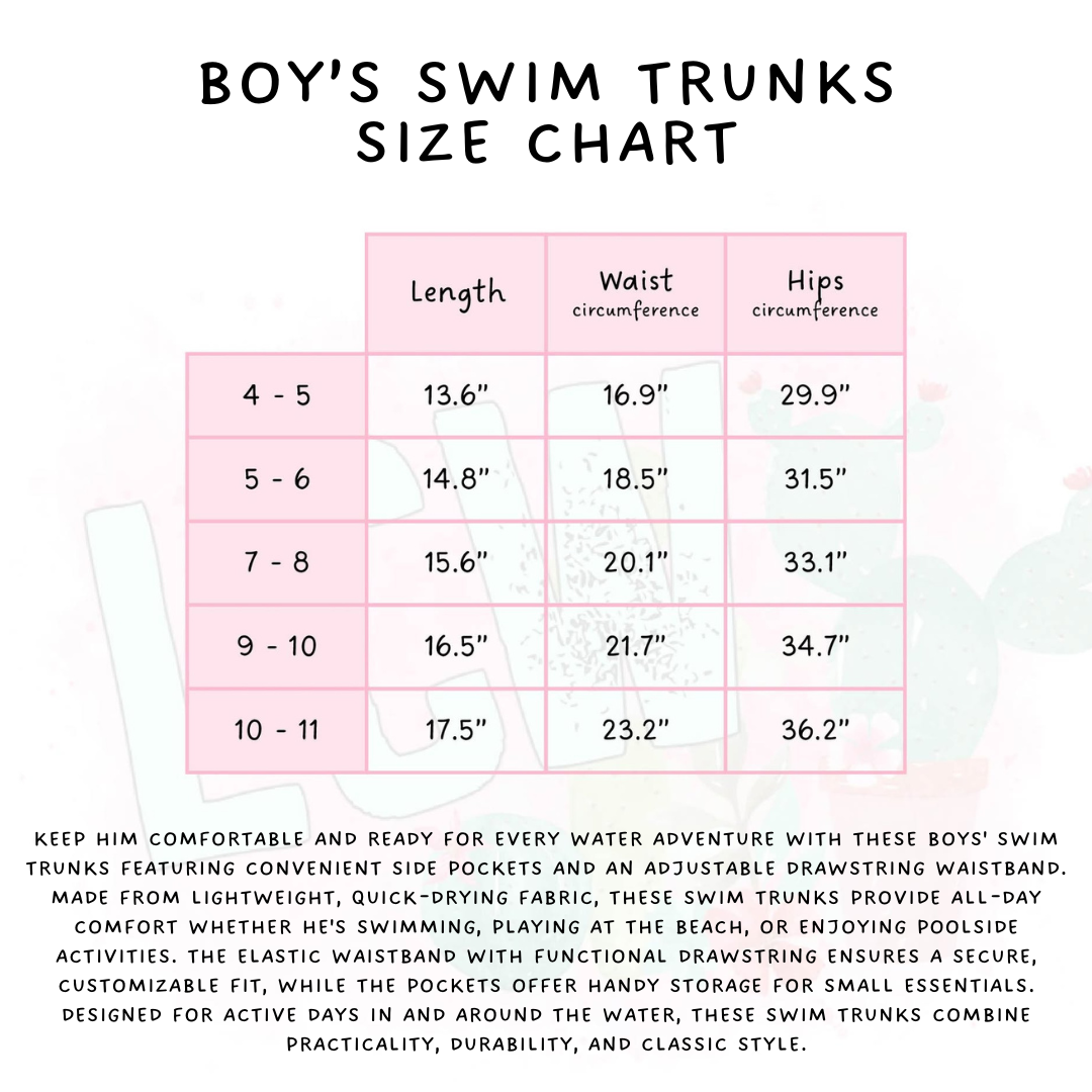 Batch #543 - Pool Party 2 - Closes 6/15 - ETA early/mid August - Hibs Lemon Boys' & Men's Swim Trunks