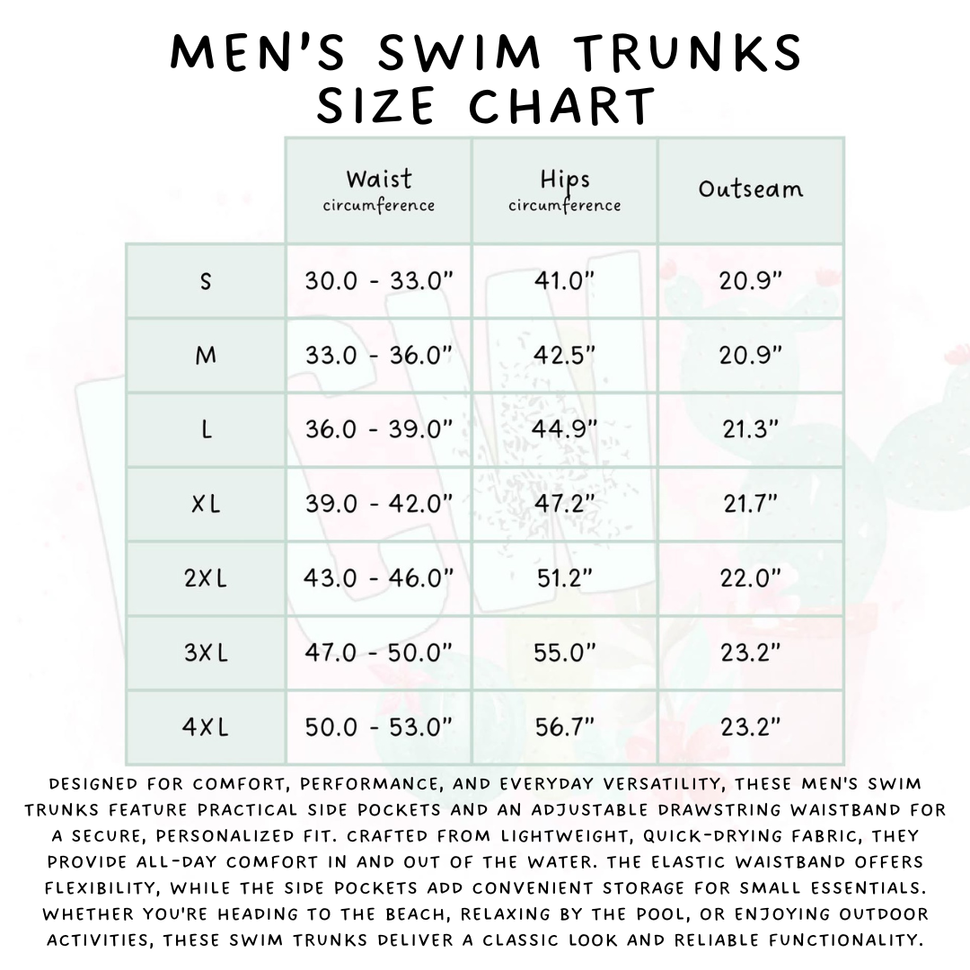 Batch #543 - Pool Party 2 - Closes 6/15 - ETA early/mid August - Color Check Boys' & Men's Swim Trunks
