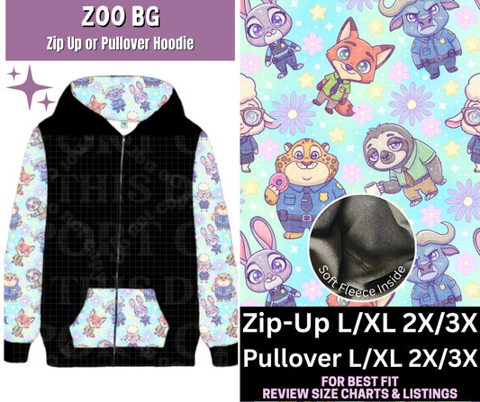 Zoo BG  Zip-Up or Pullover Hoodie