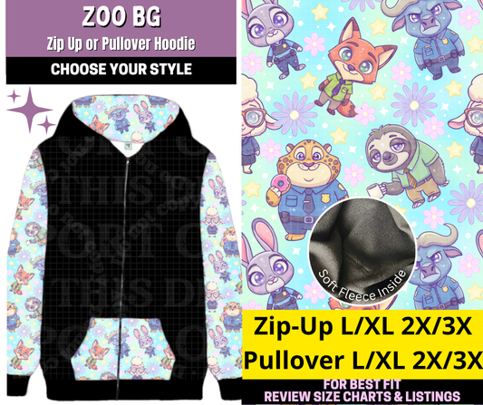 Zoo BG Zip-Up or Pullover Hoodie