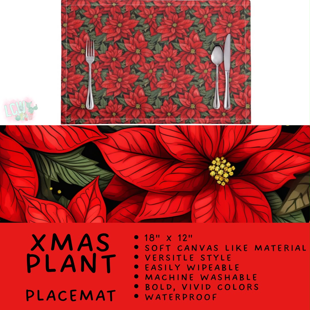 Batch #588 - Table Runners - Closes 9/21 - ETA early/mid Nov - Xmas Plant Placemat