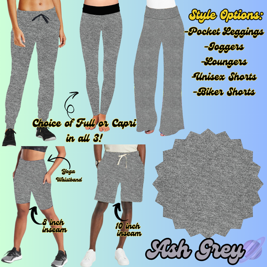 COLORFUL DENIM RERUN-ASH GREY-BOTTOMS 5 STYLES-PREORDER CLOSING 3/22