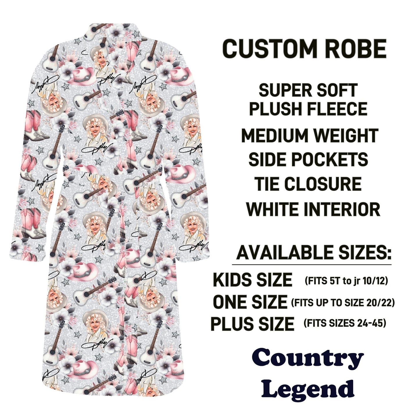 CU4R - Country Legend Robe - Preorder Due 10/14 ETA: Mid-Dec