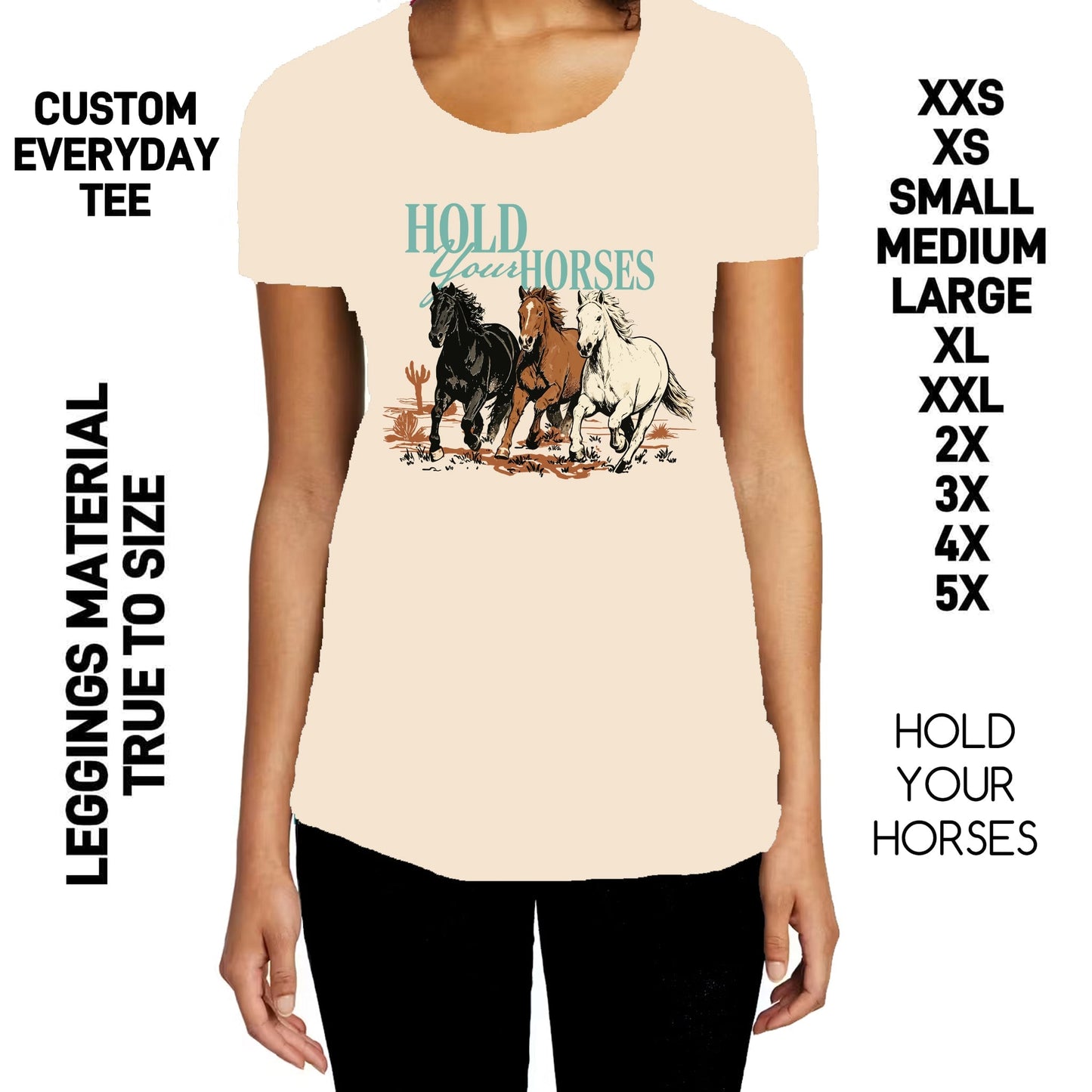 302BT - Hold Your Horses Everyday Tee - Preorder Due 10/25 ETA: Late Dec
