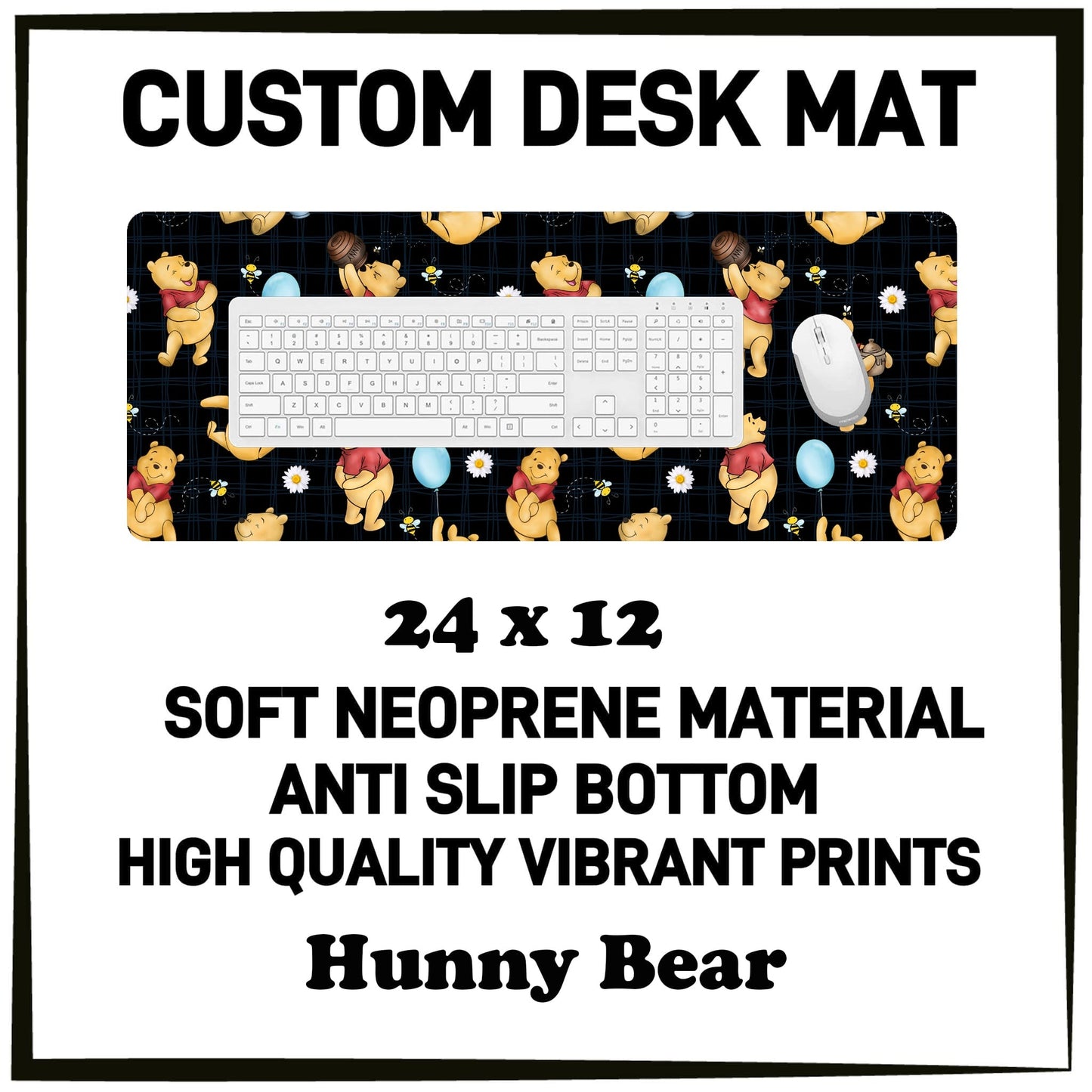 5DSK - Hunny Bear Desk Mat - Preorder Due 10/21 ETA: Mid-Dec