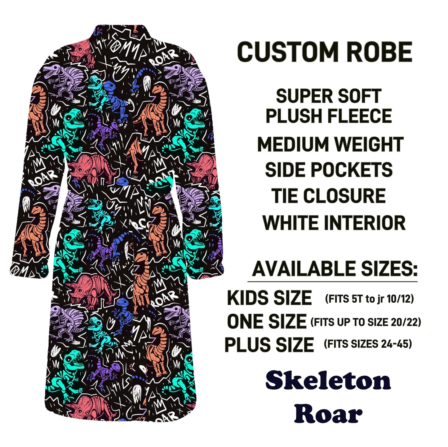 CU4R - Skeleton Roar Robe - Preorder Due 10/14 ETA: Mid-Dec