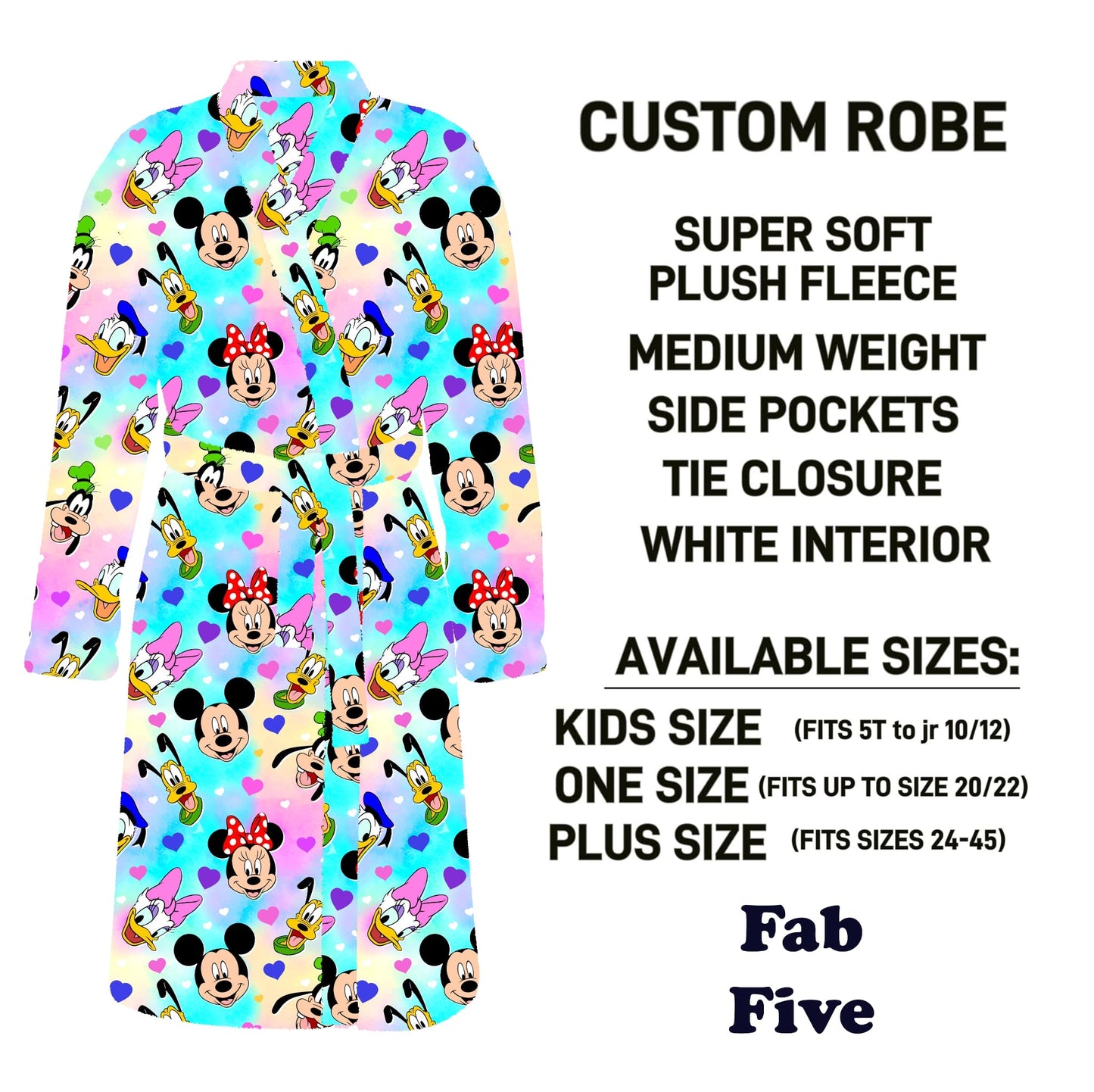 CU4R - Fab Five Robe - Preorder Due 10/14 ETA: Mid-Dec