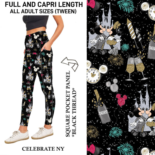 S3PJ - Celebrate NY Capris/Leggings with Square Pocket Panel - Preorder Due 10/28 ETA: Late Dec