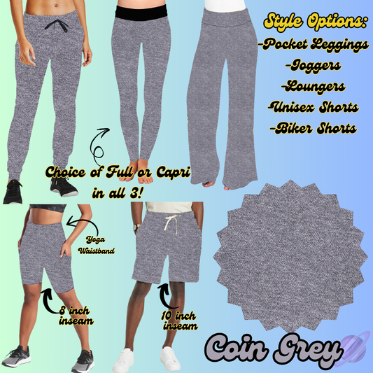 COLORFUL DENIM RERUN-COIN GREY-BOTTOMS 5 STYLES-PREORDER CLOSING 3/22