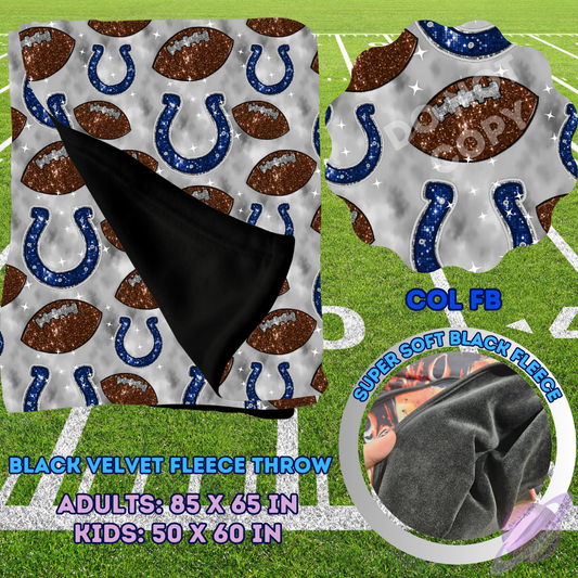 COL FB-SEQUIN THROW BLANKET RUN-SOFT CLOSE 8/9-HARD CLOSE 8/11