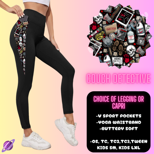 COUCH DETECTIVE LEGGING/CAPRI-OUTFIT RUN PREORDER CLOSING 1/10