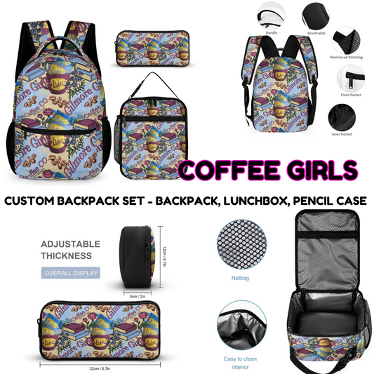 COFFEE GIRLS-3 PIECE BACKPACK SET-PREORDER CLOSING 7/3