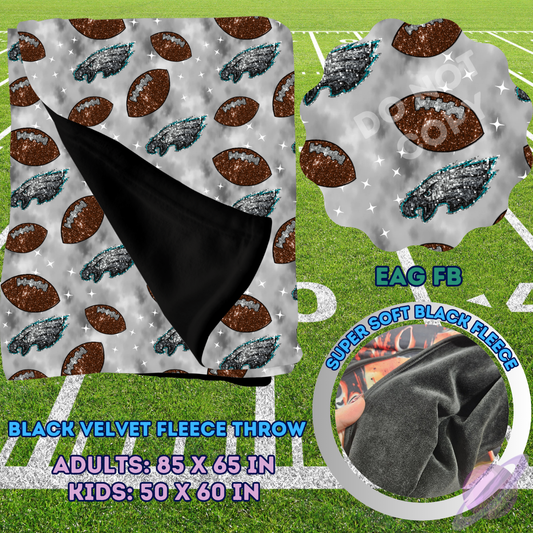 EAG FB-SEQUIN THROW BLANKET RUN-SOFT CLOSE 8/9-HARD CLOSE 8/11