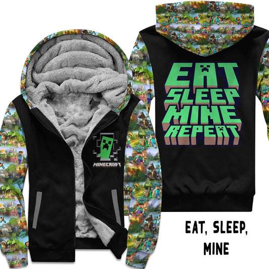 JACKET RUN 14-EAT SLEEP MINE-FLEECE OR COTTON LINER-PREORDER CLOSING 12/16