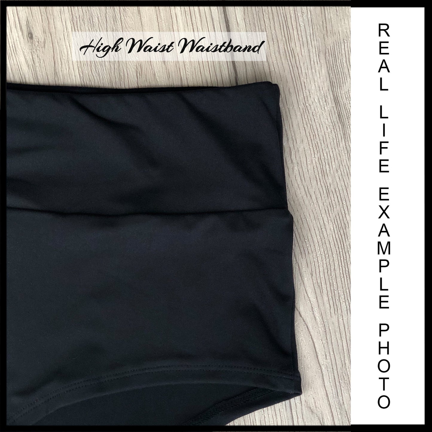 RTS - Solid Black Hipster/High Waist Panties