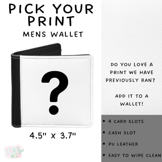 Batch #581 - PYP Football - Closes 9/4 - ETA Early Nov - Pick Your Print Men's Wallet