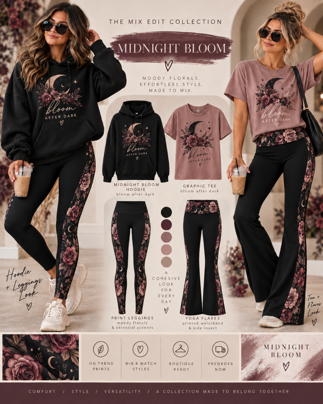 MIDNIGHT BLOOM HOODIE