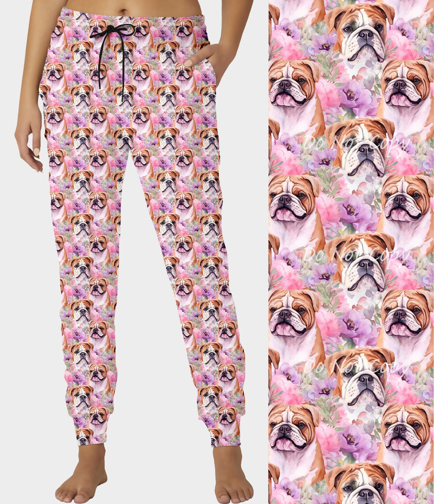 RTS - Floral Bulldog Joggers