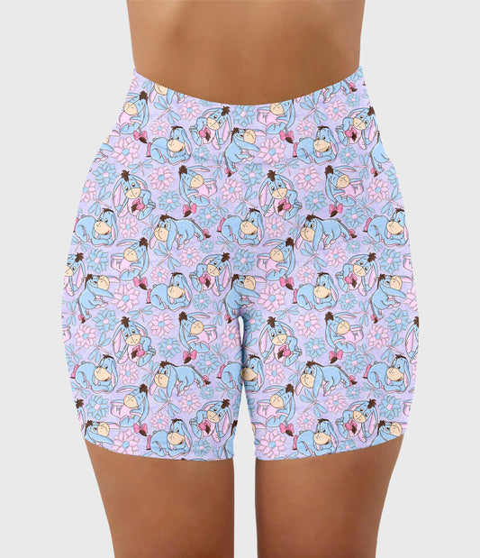 RTS - Floral Donkey Biker Shorts