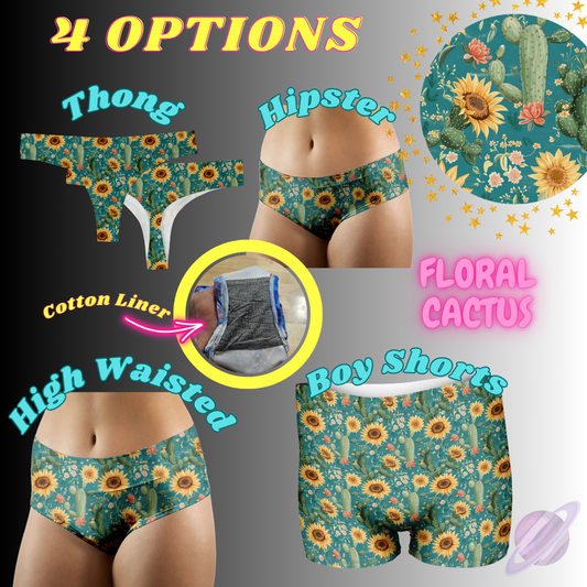 FLORAL CACTUS- UNDERWEAR 3 PREORDER CLOSING 3/27