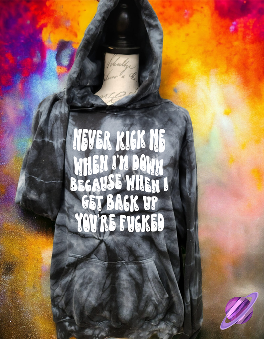 KICK ME-TIE DYE HOODIE-PREORDER CLOSING 1/26