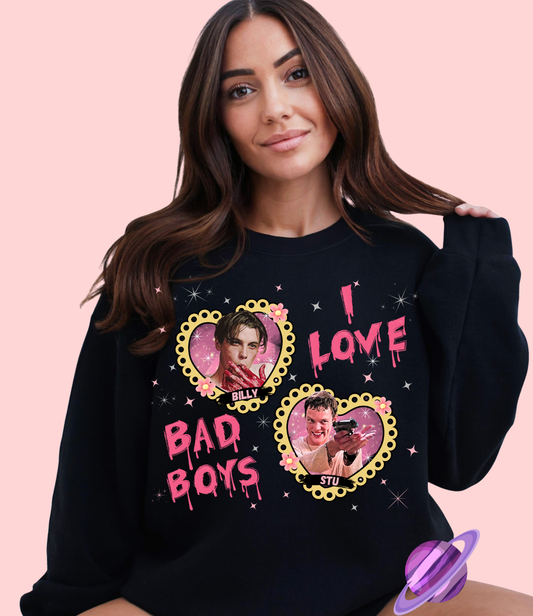 I LOVE BAD BOYS CREWNECK SWEATSHIRT