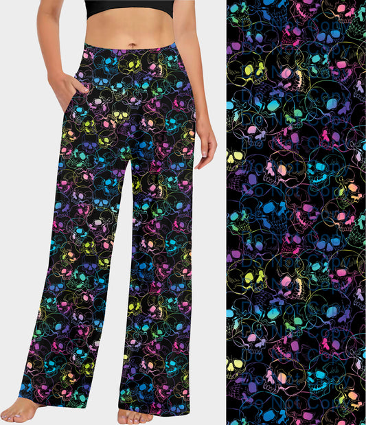 RTS - Neon Skulls Lounge Pants