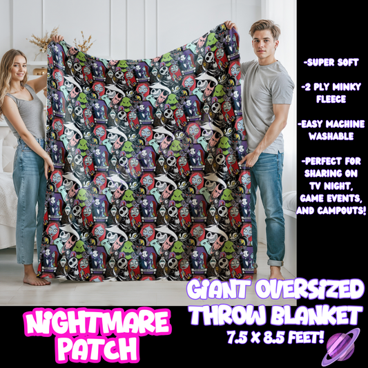 NIGHTMARE PATCH- GIANT SHAREABLE THROW BLANKETS ROUND 10-PREORDER CLOSING 12/2