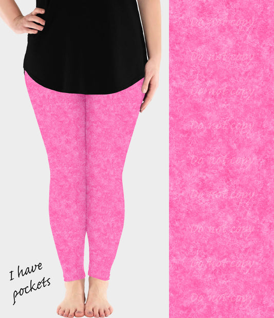 RTS - Pink Fusion Leggings w/ Pockets