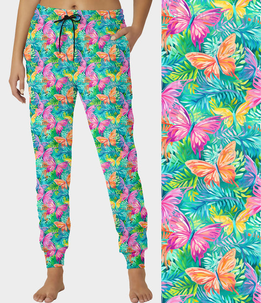 RTS - Preppy Butterfly Joggers