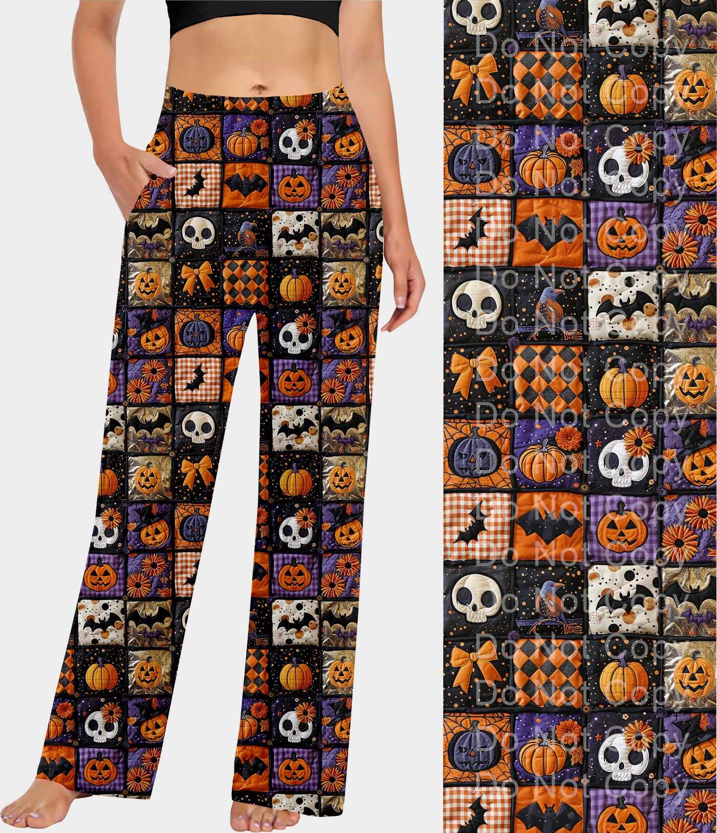 RTS - Quilted Halloween Lounge Pants