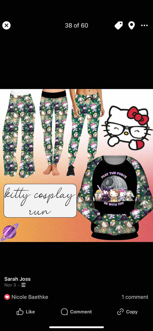 SW KITTY- POCKET SWEATSHIRT - KITTY COSPLAY RUN CLOSING 11/15