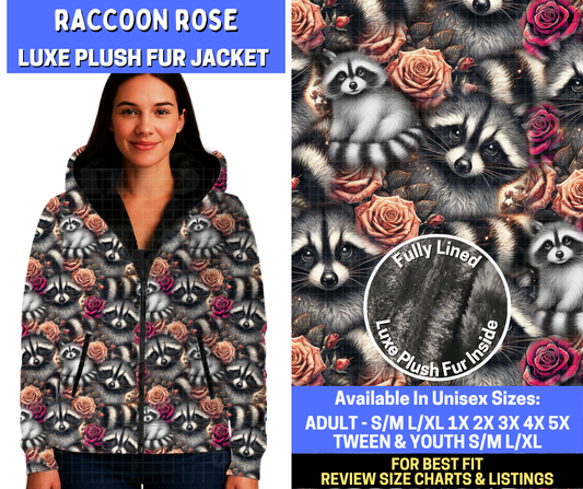 Preorder! Closes 10/29. ETA Jan. Raccoon Rose Luxe Fur Jacket