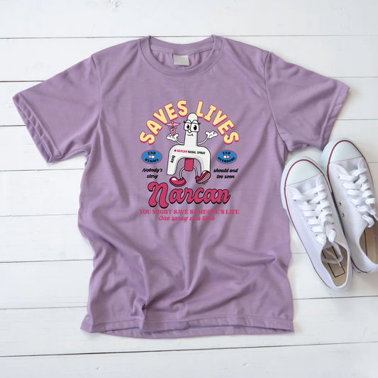 Narcan Saves Lives tee