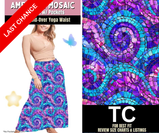 Amethyst Mosaic Maxi Skirt