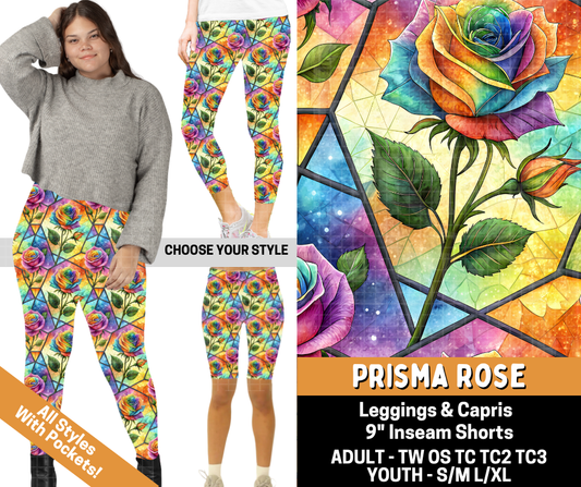 Preorder! Closes 6/1. ETA Sept. Prisma Rose Combo Legging Lengths